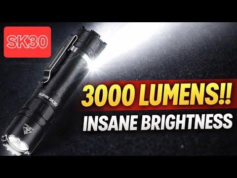 Sofirn SK30  Flashlight Review  USBC Rechargeable Tactical Light