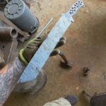 80crv2 Tanto Machete coming along 🤙