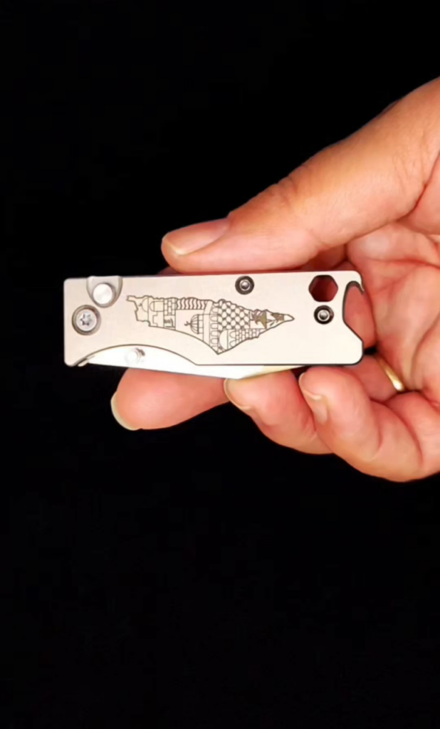 Minimal Titanium EDC Tool – Knife + Bottle Opener