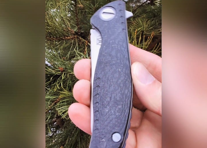 Shirogorov F3 Magnacut Carbon Fiber lining knife