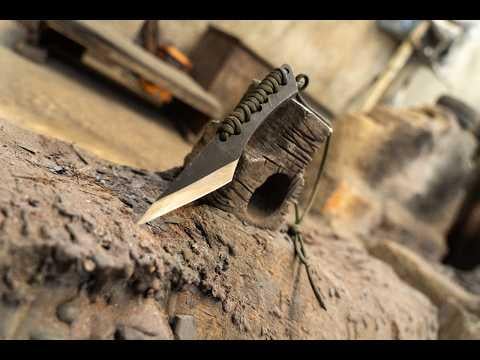 Forging our second no spin throwing knife: 2 down, 4 to go!