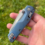 New Knife Day with the Microtech MSI Mini in fluted, antique blue titanium and Apocalyptic blade finish!