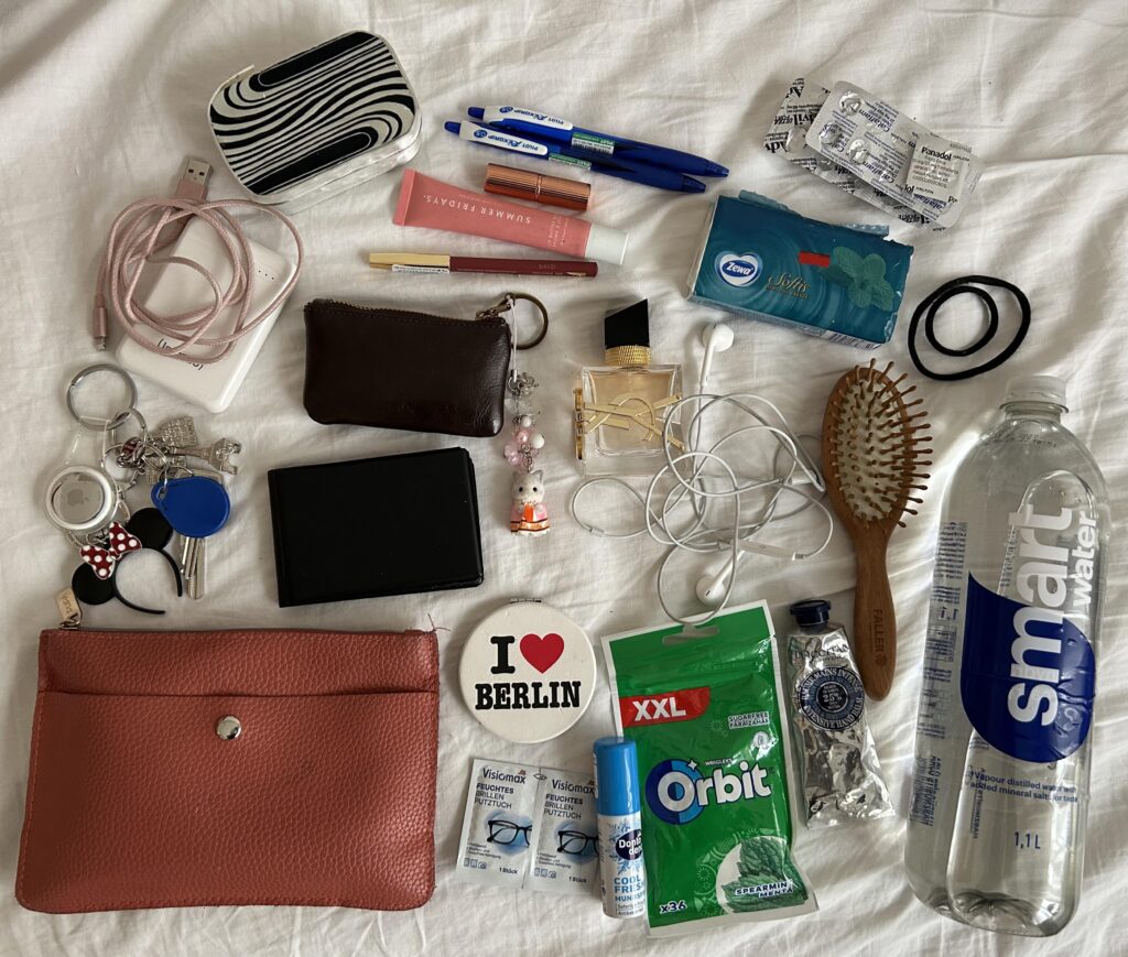 tell me your assumptions about me based on what’s in my daily bag