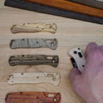 Hard maple scales on the Benchmade Bugout 535.