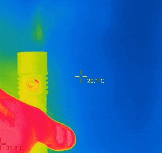 Lumintop w3 under thermal camera