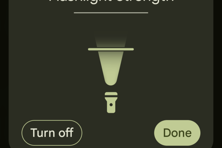 New feature on the android flashlight app is pretty cool