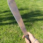 secret prototype of the Spyderco machete