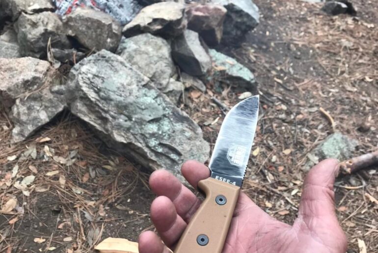 Chilling with some ESEE’s in the Chiricahua wilderness.