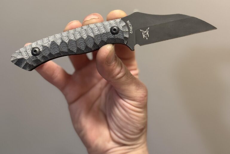 Wachtman knife and tool - Cliff/stone textured micarta