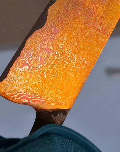 Mokume gane clad 1084