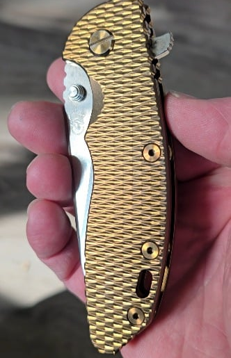 Hinderer XM-18 3.5" Two Tone Hollow Slicer.
