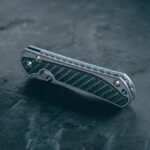 Chris Revee Large Sebenza 31 with carbon fiber inlay and titanium backspacer (BladeHQ Exclusive).