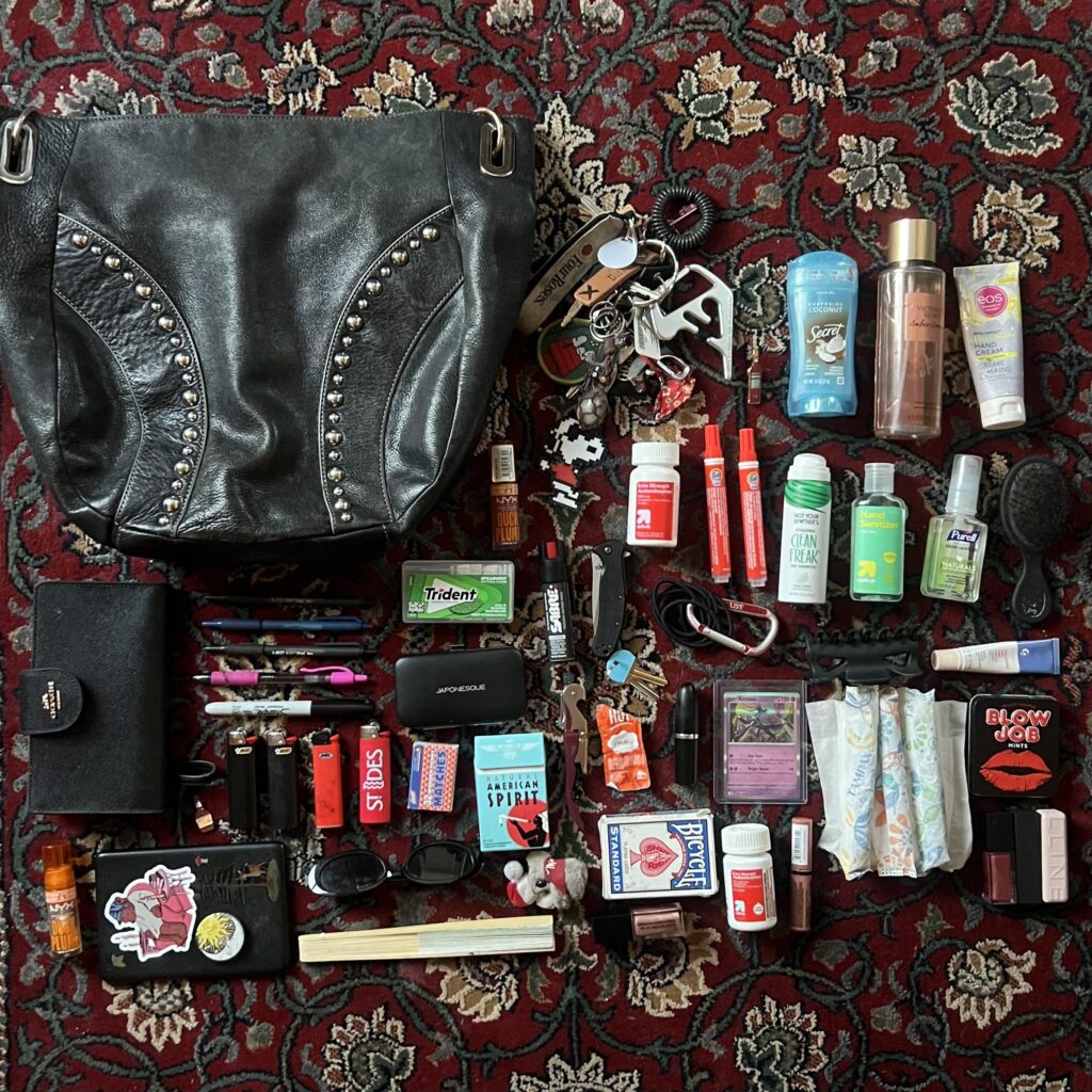 in my purse (guess my job)