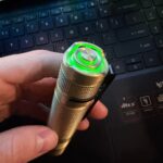 Graph of Convoy S2+ LED tail cap/switch/button drain over time (green)