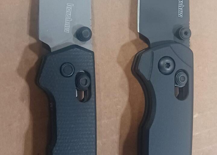 Side by side Kershaw Bel Air & Mini Iridium