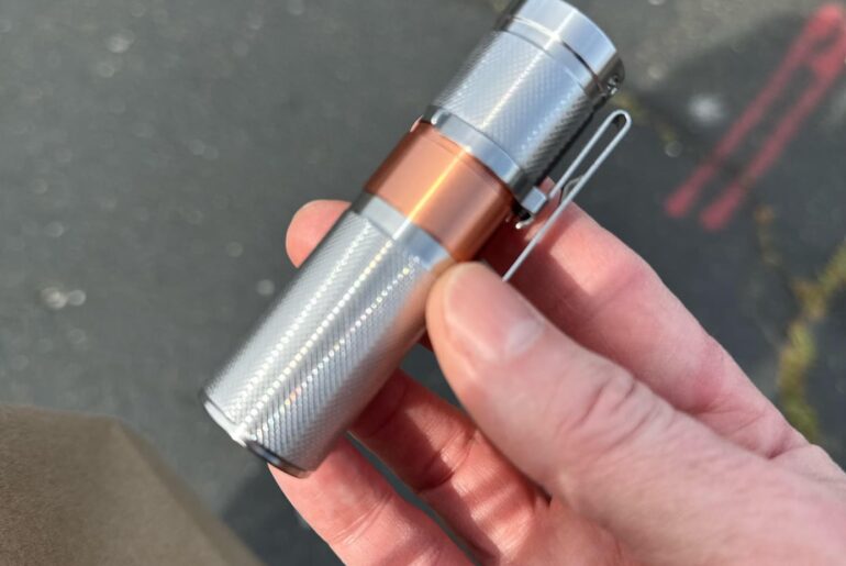 [NLD] Convoy S6 glossy stainless steel w/ copper belly, 18350, 519A 1800K 5A buck