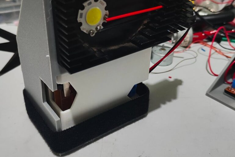 Made a really jank emergency flashlight