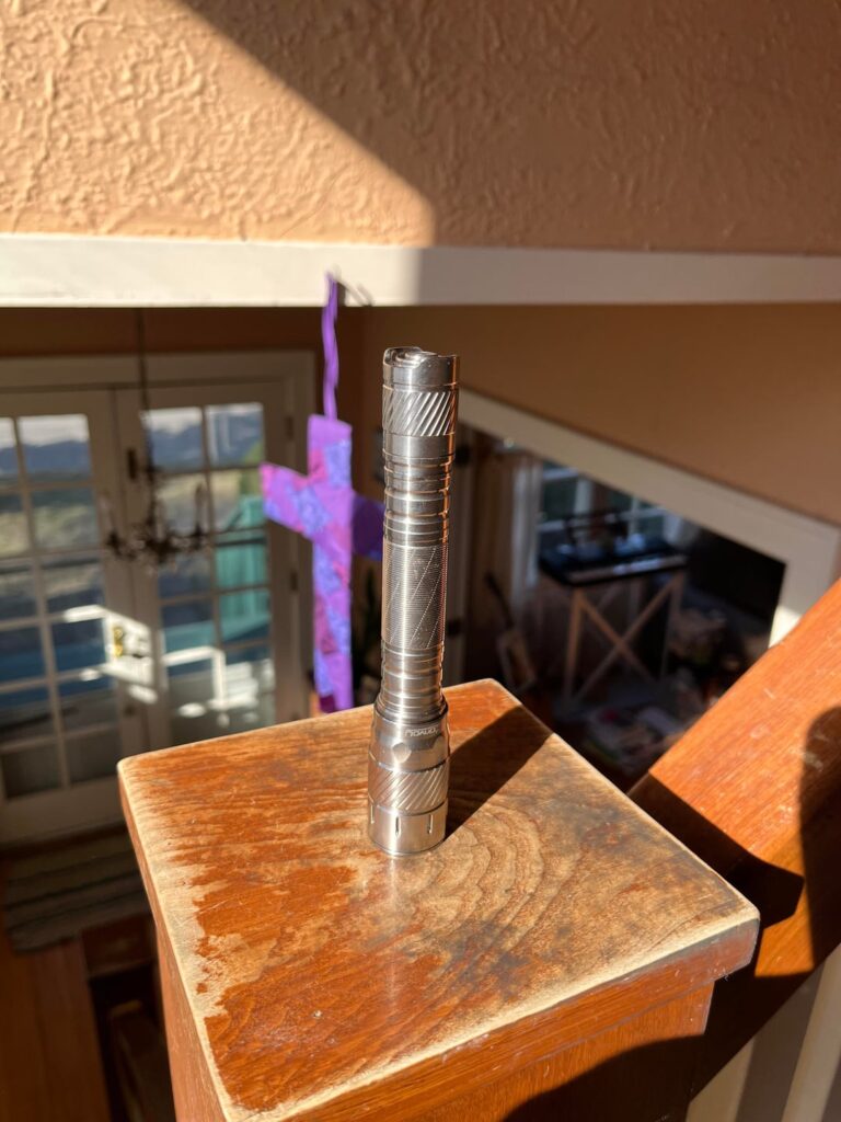 NLD! Convoy T4 with Nichia 519a LED/4000k color temp. in titanium body.
