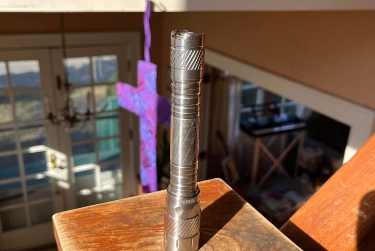 NLD! Convoy T4 with Nichia 519a LED/4000k color temp. in titanium body.