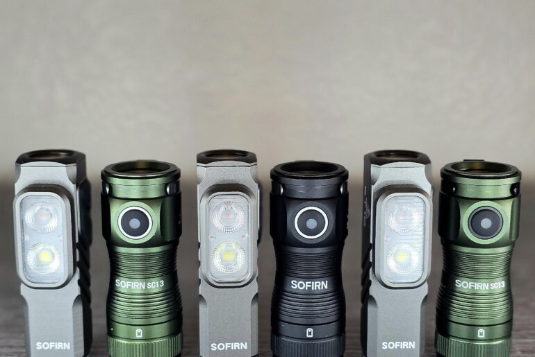 Sofirn ST10 and Wurkkos SC13 size comparison.