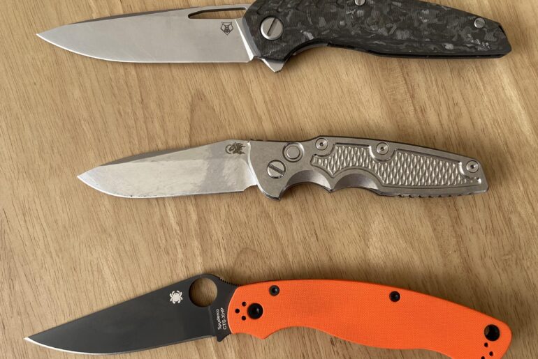 The current rotation: One everyday carry, one at-home user, one ultra-high-end for special occasions.