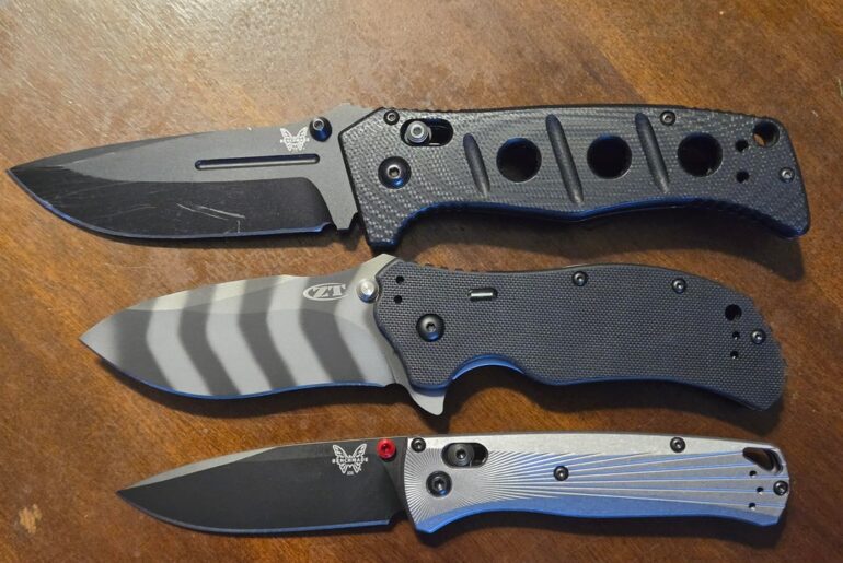 ZT 0350 initial thoughts and pictures comparing to other knives.