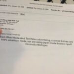 There is a Ripoff report of Bark River mislabeling their knives dated JAN 2006