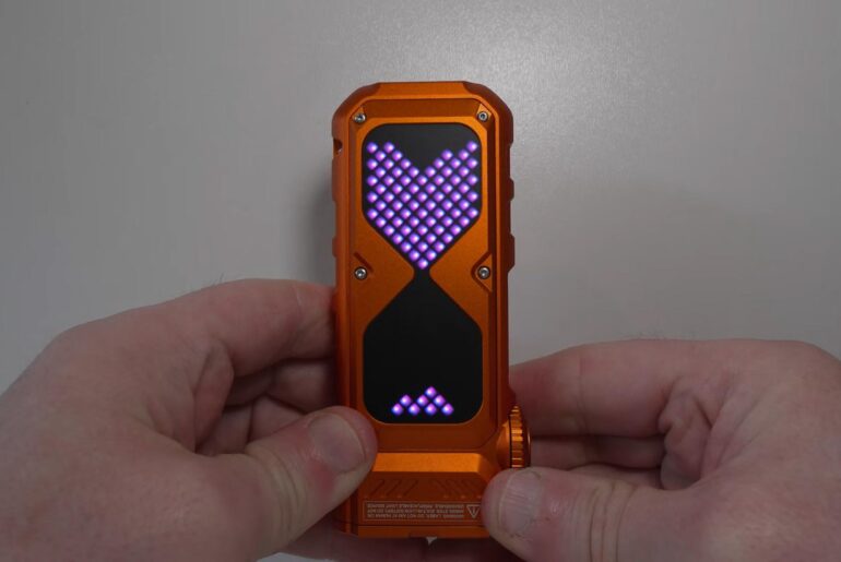 A while back I asked if it's possible to see the time on a flashlight, we are getting there