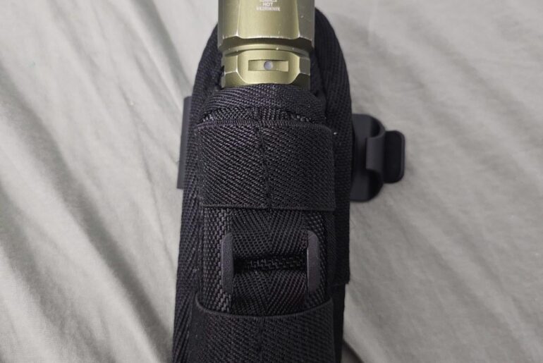 Rate my new flashlight holster!
