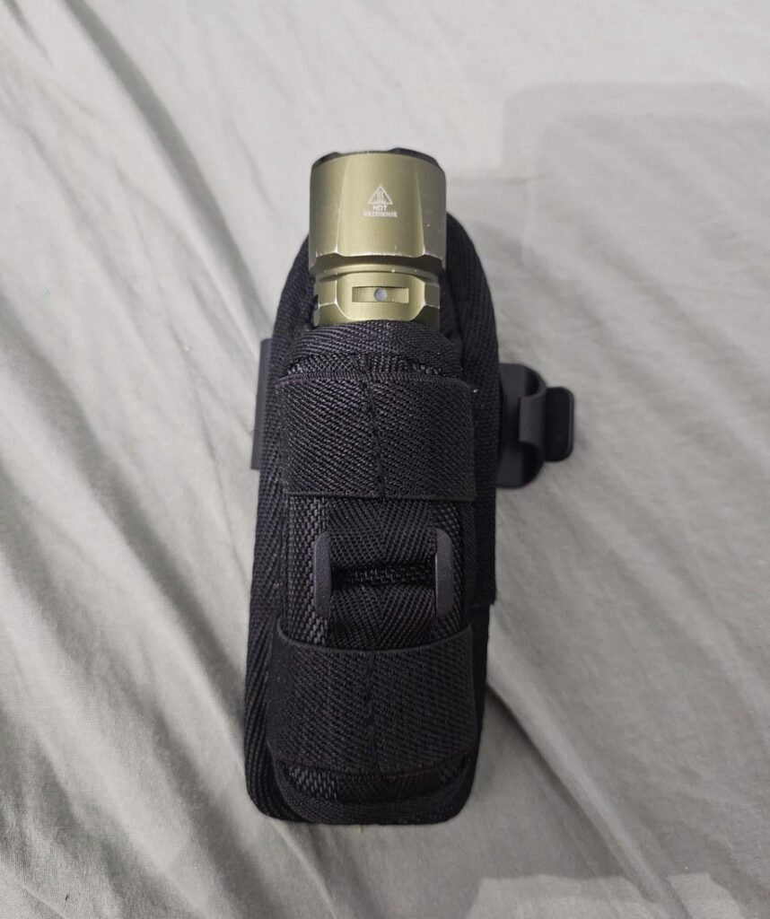 Rate my new flashlight holster!