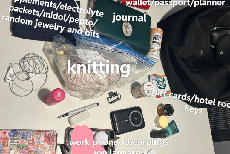 finally cleaned out my work bag! What job do you think I have?