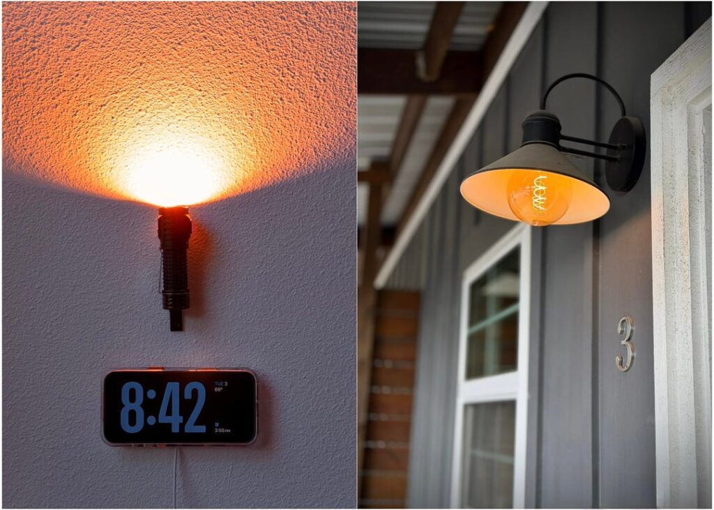 [New Flashlight & House Decor Day] Minimal Bedside Mount/Matching 2,000k Porch Bulb