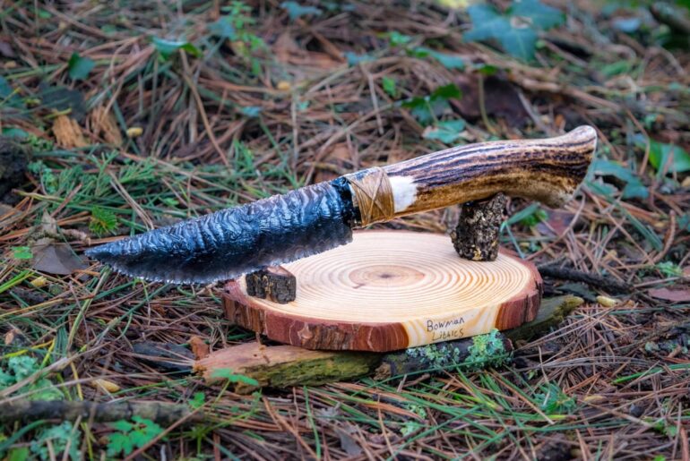 Rainbow Obsidian Knife