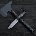 Made by me set with black G10 handles and pvd coating - Vultur Custom Knives