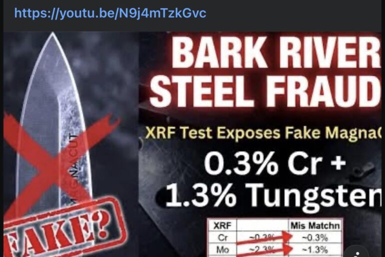 Sorry boys. The Magnacut knives from BRK may be fake too. Many will need to be tested.