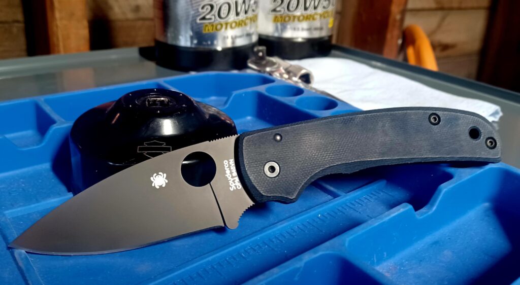 Spyderco Shaman with AWT micarta scales