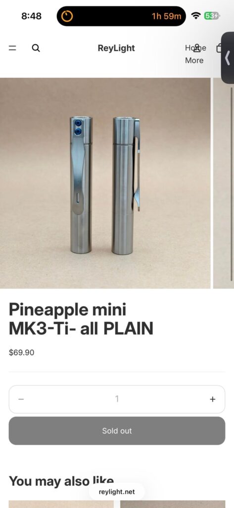 Reylight Pineapple Mini Mk3 All Plain