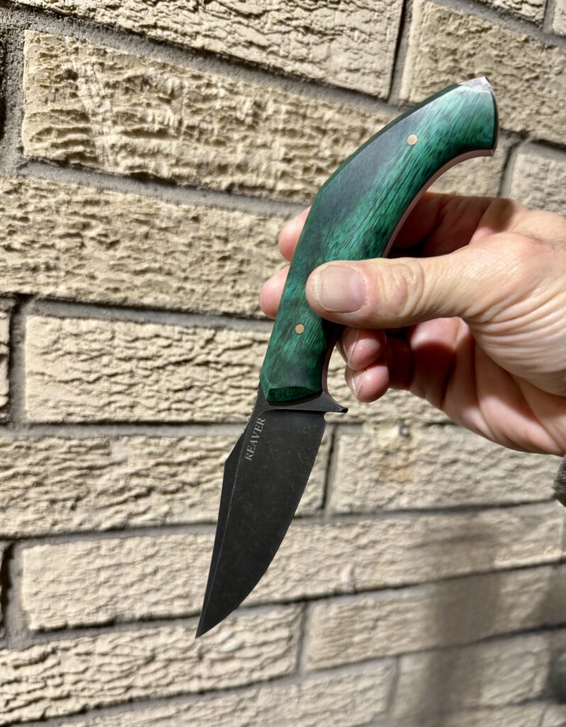 Custom @direpacific Reaver with me today - Plank Owner #25 #direpacificblades #direpacificbladesreaver #direpacificcustomblades #direpacificcustomreaverblade