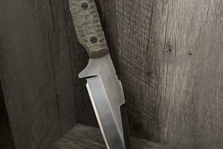 My friend is making his own knives and I want to show off