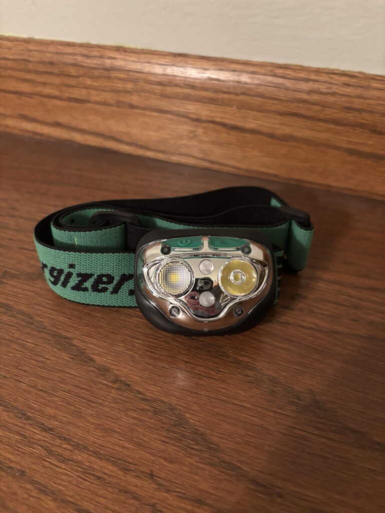 Energizer headlamp is not bad!