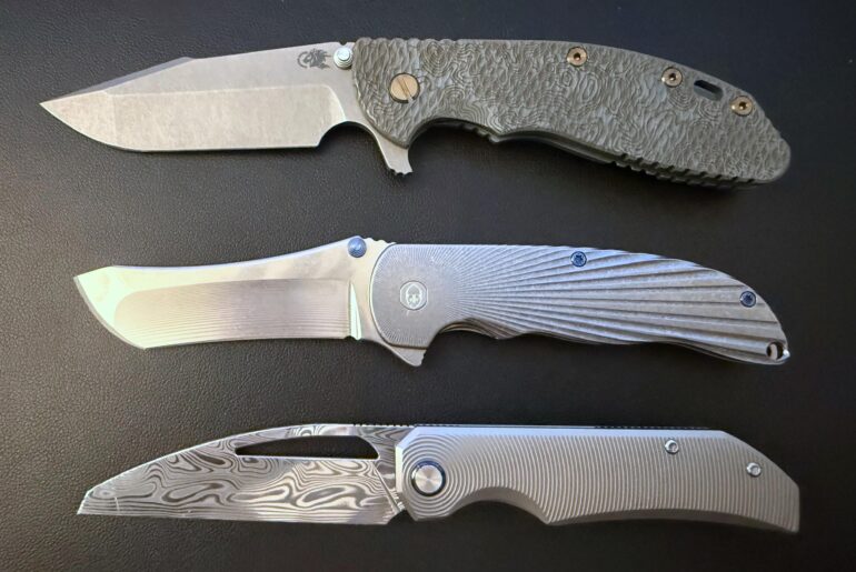 Bought these all 6 months apart, they all showed up today! Grimsmo Norseman, Hinderer 24 and Bestech Taipan!