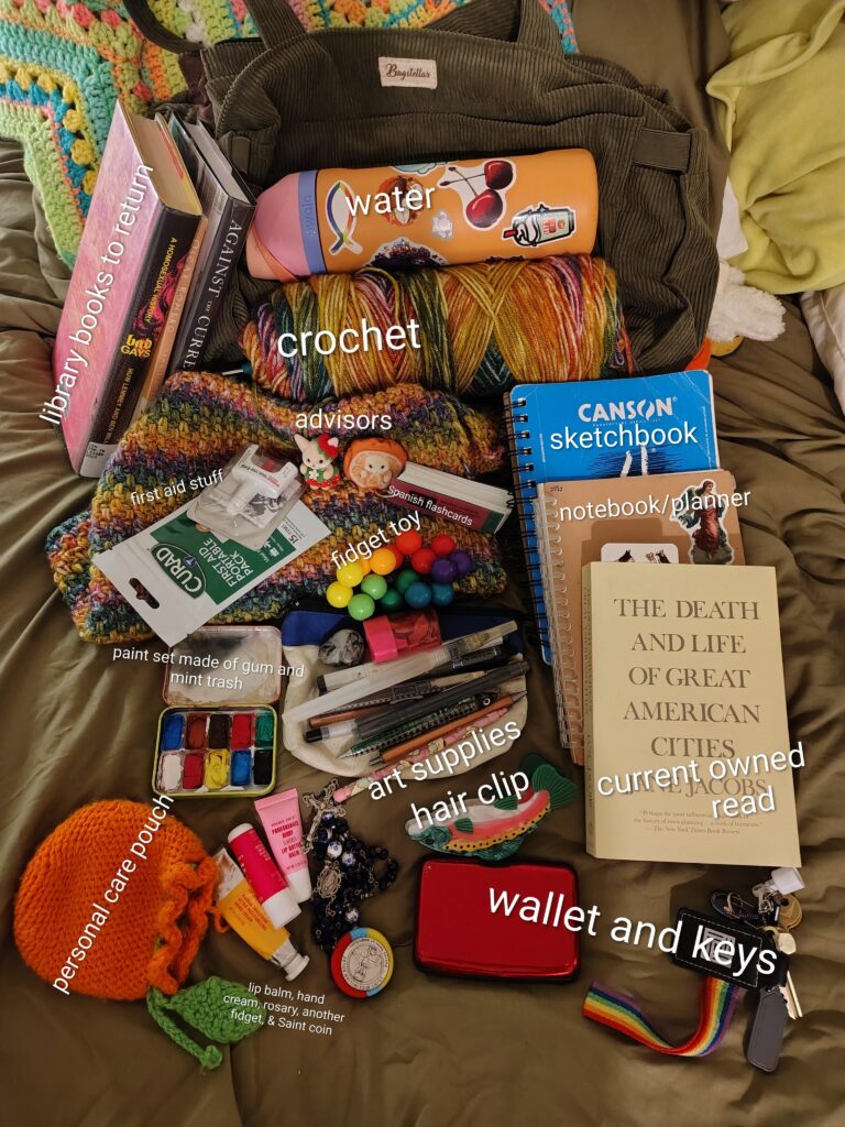 taking myself to various parks and cafes after a hard week