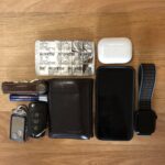 I try to go as light as I can, if I’m not driving my car keys stay home.