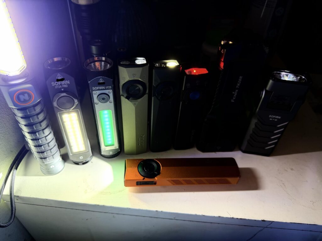 This is my work light collection what i carry at all times underground