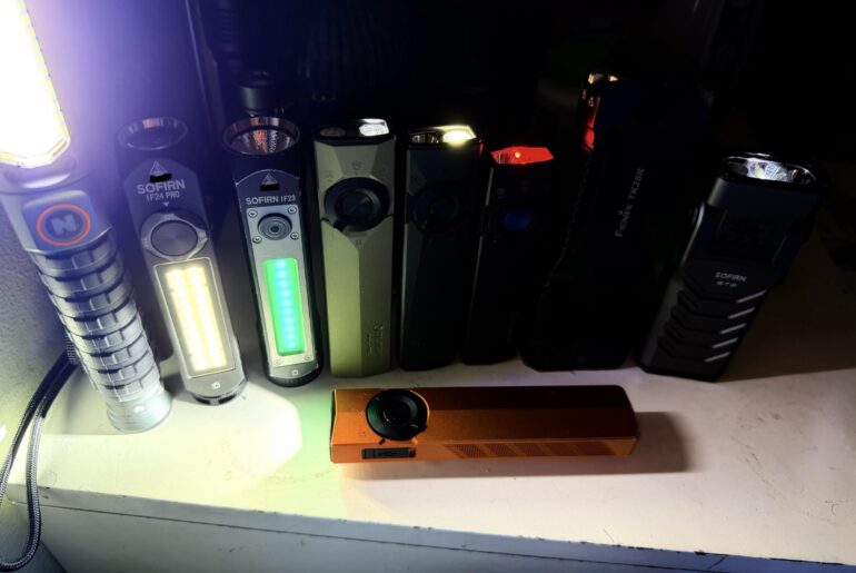 This is my work light collection what i carry at all times underground