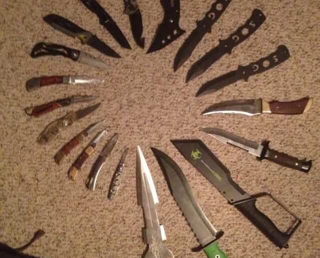 The knives i collected when i was 15 vs 30