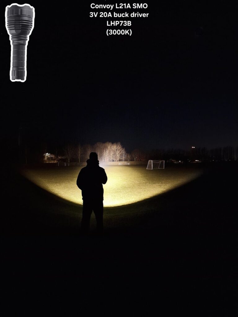 Convoy L21A SMO - LHP73B (3000K/4000K/5000K) - Beamshot/Color Properties comparisons.