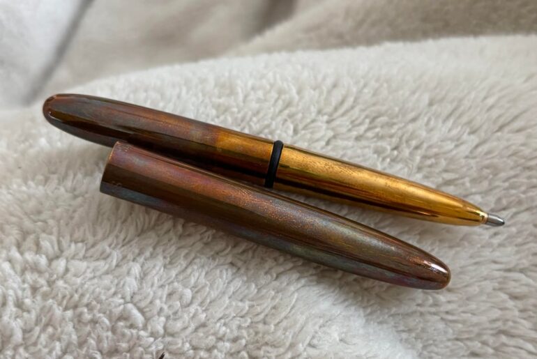 Fisher Space Bulletin Pen Patina Result