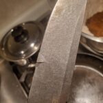 Za pas with a warped blade