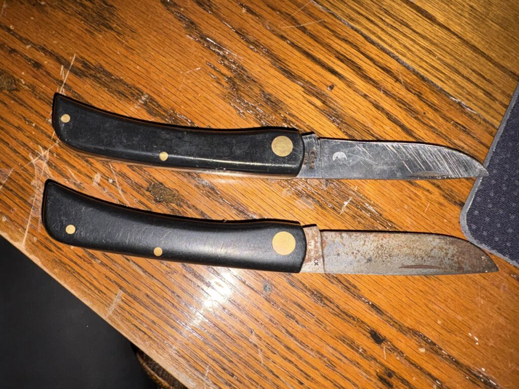 My two case knives, got one of them yesterday even